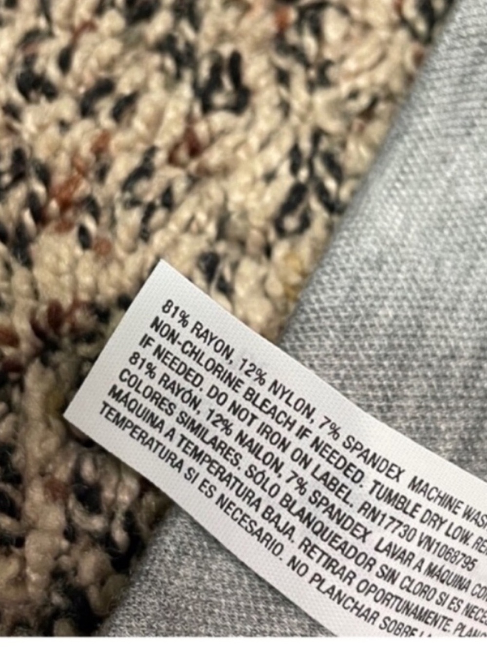 Women’s Grey Button-Front Cardigan Sweater Relaxed Fit XS | NWT - Picture 8 of 10